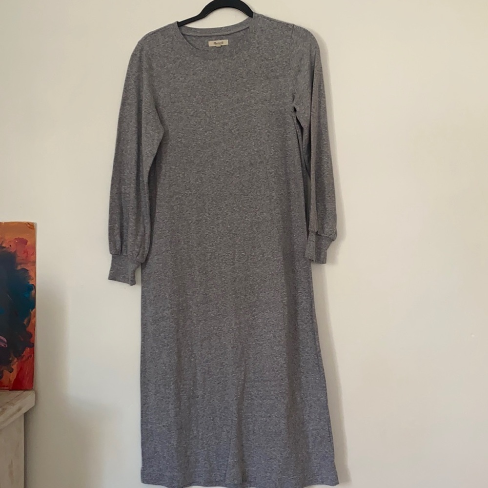 Madewell Gray Midi Dress